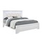 Global Furniture Usa Traditional Glam Croc Pompei Metallic White King Bed Group With Led 2879 - alternate 3